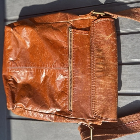 Leather messenger bag made in India  Vintage - Picture 9 of 10